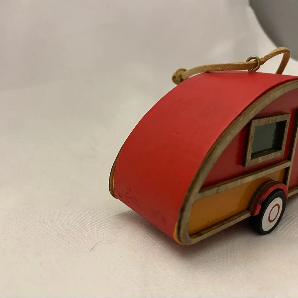 Target Christmas Camper Trailer Red Tree Ornament